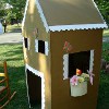 Cardboard Summertime Playhouse