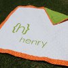 Modern Monogram Baby Quilt