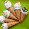 Rainbow Ice Cream Cone Cake Bites
