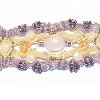 Sunny Lavender Macrame Bracelet