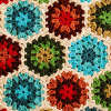 Vintage Vibe Crochet Hexagon Afghan