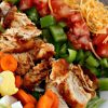Slow Cooker BBQ Chicken Cobb Salad