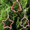 Cookie Cutter Ornaments with Ribbon