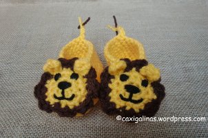 Adorable Lion Baby Booties