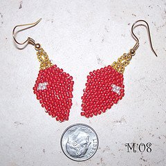 beaded christmas earrings free patterns