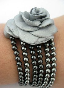 Clay Rose Multistrand Bracelet