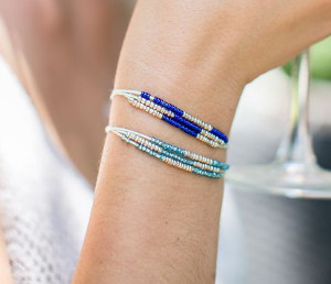 Dazzling Double Color Seed Bead Bracelets Dazzling Double Color Seed Bead Bracelets