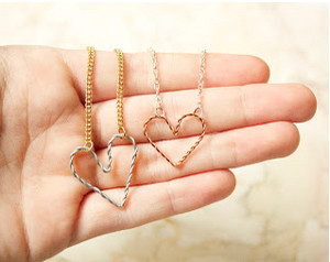 Entwined Hearts Necklace and Bracelet