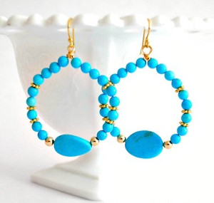 Jewelry Making How To Make Beaded Hoop Earrings How To Make Earrings Beaded Hoop