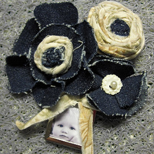 Mother's Day Fabric Brooch