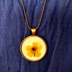 Pressed Flower Pendant