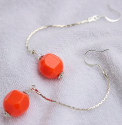 Quick Coral Drop Earrings