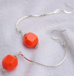 Coral Drop Earrings