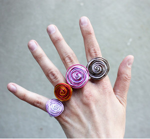 Two-Tone Wire Rings