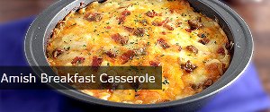 Amish Breakfast Casserole with Potatoes and Sausage