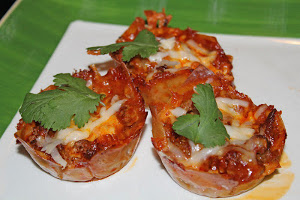 Cheesy Enchilada Cupcakes