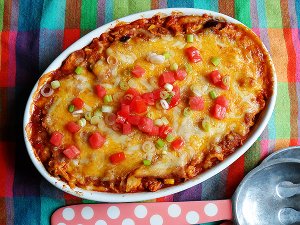 Chicken Tostada Casserole