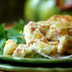 Creamy Scalloped Potatoes with Ham
