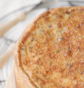Onion, Bacon, and Gruyere Quiche
