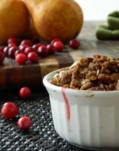 Pear, Cranberry, and Pecan Crisp
