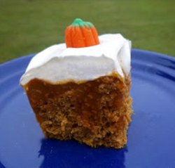 Pumpkin Spice Poke Cake