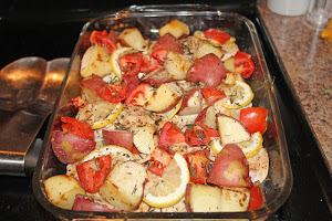 Simple Tomato Chicken Bake