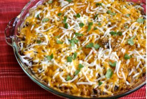 Warm Layered Mexican Dip