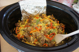 Spinach, Mushroom, and Pepper Breakfast Casserole