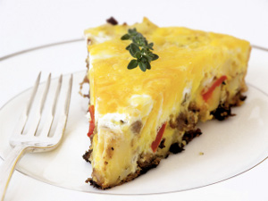 Sausage, Pepper, and Onion Frittata