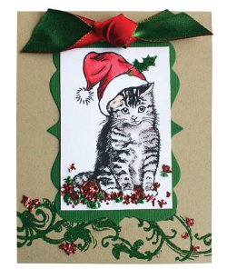 Christmas Kitty Card