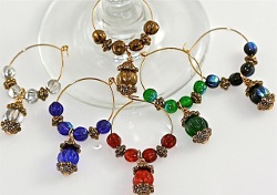 Beaded Wine Charms