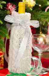 Cable Knit Wine Cover