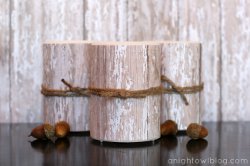 Faux LED Wood Candles