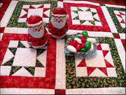 North Star Quilted Table Runner