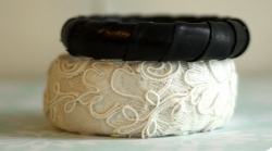 Leather and Lace Bangles