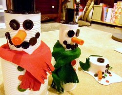 Tin Can Snowman