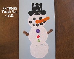 Snowman Thank You Card