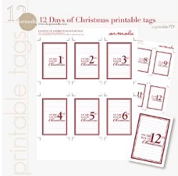 12 Days of Christmas Tags