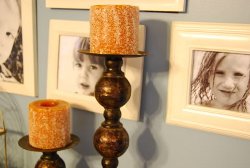 DIY Holiday Shimmer Candles