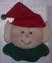 Felt Elf Christmas Ornament