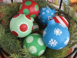 Papier Mache Homemade Christmas Ornaments
