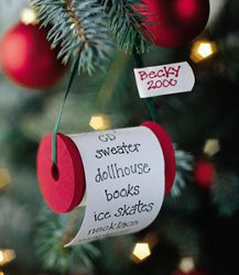 Christmas List Ornament