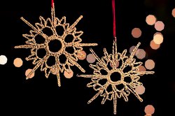 Crochet Snowflake Ornament