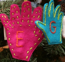 Handprint Felt Ornament 
