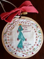 Mini-Monet Christmas Ornament Tutorial