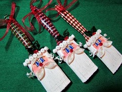 Paintbrush Santa Ornament