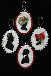 Regency Silhouette Christmas Ornament