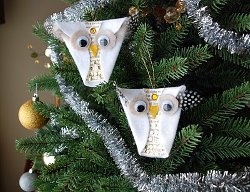 Snowy Owl Ornaments