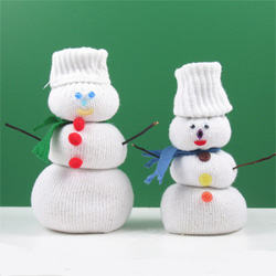 Sock Snowmen