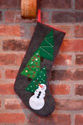 Felt Snowman Stocking